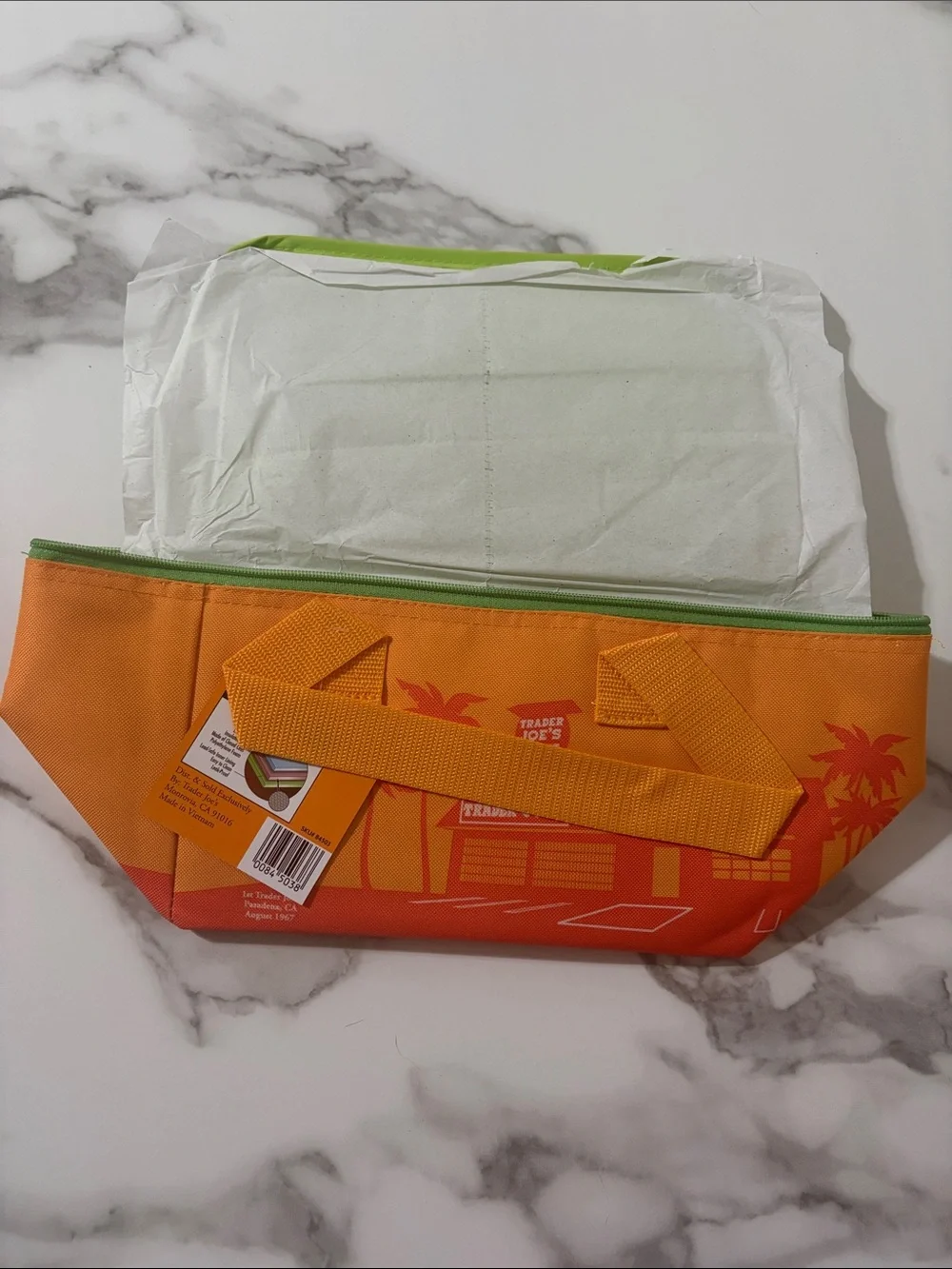 Trader Joe’s mini insulated tote bag - Orange